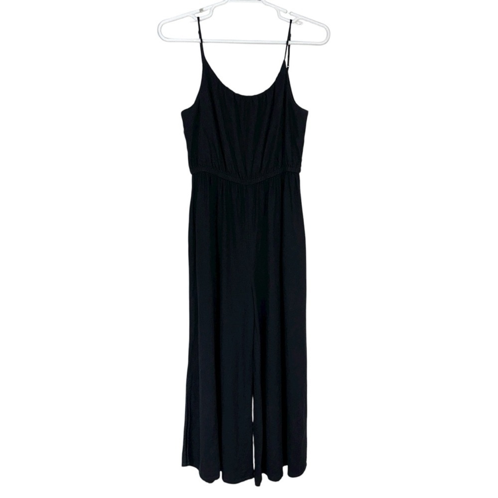 Haute Hippie Navy Blue Linen Blend Jumpsuit